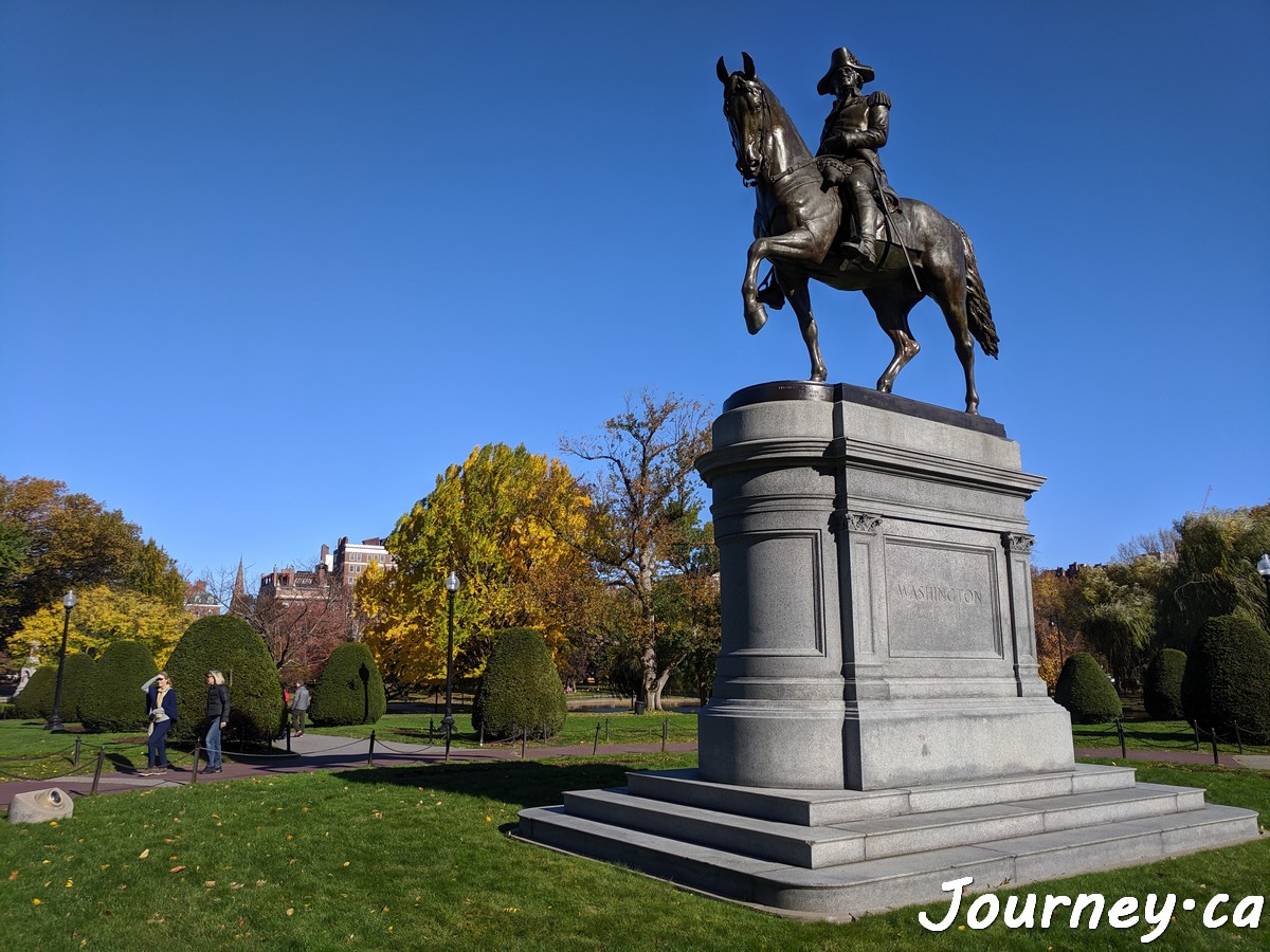 Equestrian statue of George Washington, designed by Thomas Ball